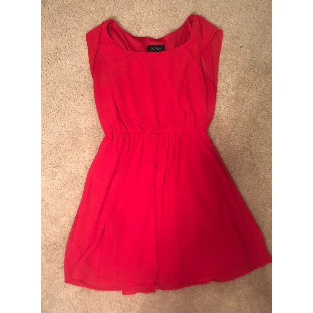 Red semi formal cocktail dress